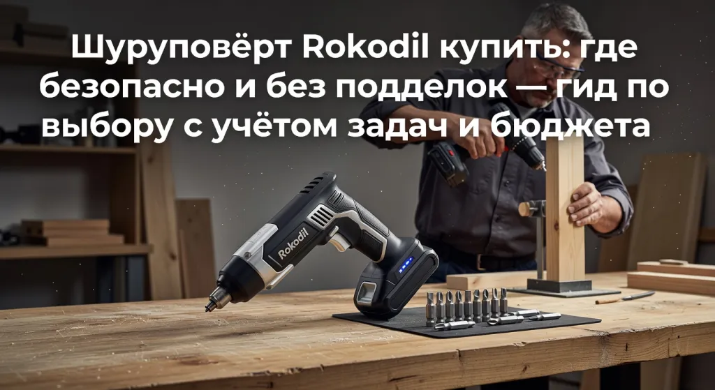 Шуруповёрт Rokodil купить: где безопасно и без подделок — гид по выбору с учётом задач и бюджета